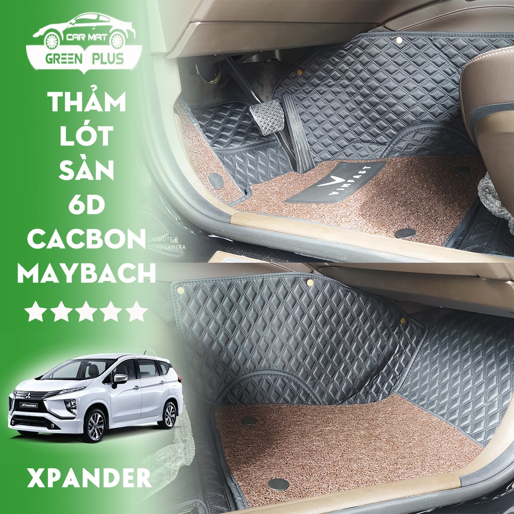 Thảm lót sàn ô tô 5D,6D Cacbon Maybach Mitsubishi Xpander