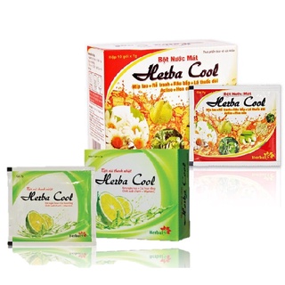 Herbacool chanh- mía lau - bột sủi thanh nhiệt - giải độc gan