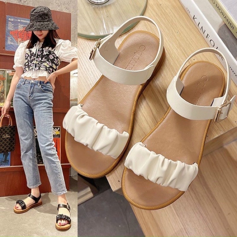 Sandal đế bằng  Nhúm QUAI DÁN (P1)