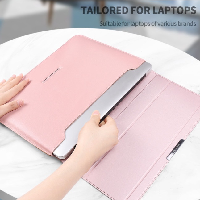 Bao Da Đựng Laptop Macbook Máy 11/12/13/14/15/15.6 inch Tác Dụng 3 Trong 1 Cao Cấp