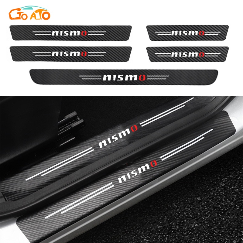 GTIOATO Cho NISMO Sợi Carbon Bảo Vệ Bậc Cửa Và Dán Cốp Xe Hơi Dán Xe Dán Cửa ô Tô DáN  ̂́Ng XưỚC Ô Tô Phụ KiệN Ô Tô Cho Nissan Almera Navara XTail Terra Sunny Qashqai
