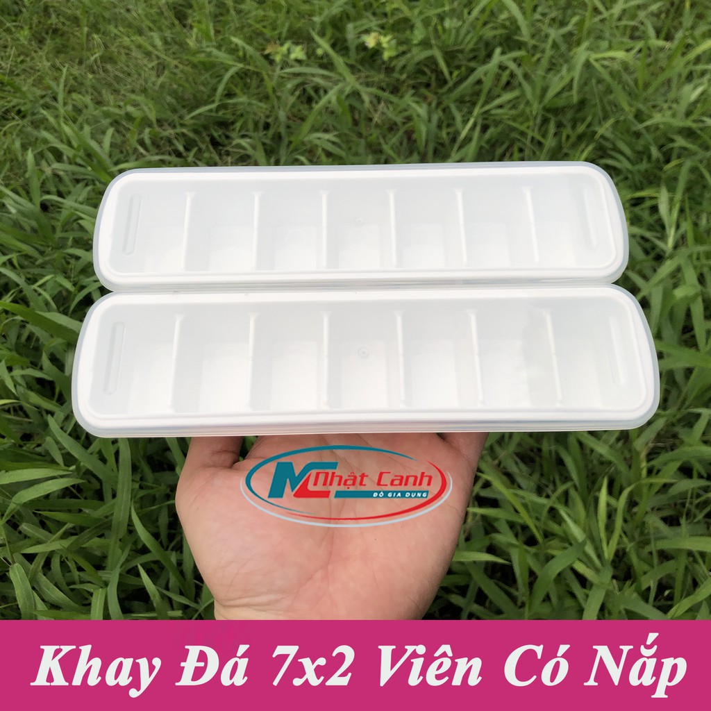 Khay Làm Đá Viên To, Viên Nhỏ Bằng Nhựa Có Nắp và Không Nắp Cao Cấp