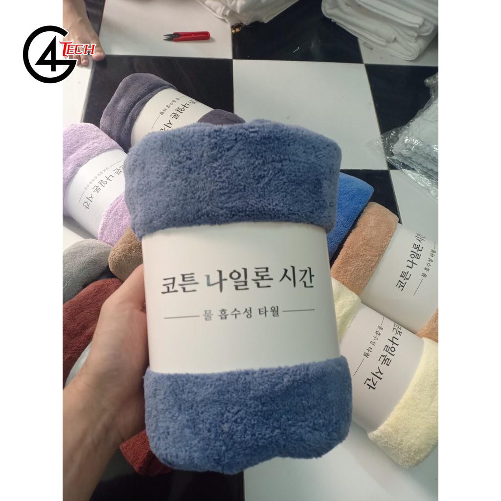 Khăn tắm bông Hàn Quốc cao cấp 1m4 chất lông cừu siêu mềm mịn, thấm hút cực tốt