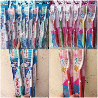 Sỉ 1 lố(12 cái) bàn chải đánh răng người lớn.