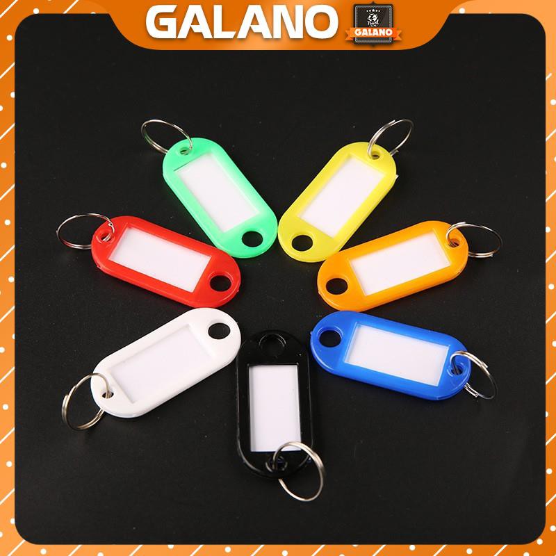 Móc khóa EDC GALANO móc chìa khóa ghi chú, ghi tên, đánh dấu chìa khóa, vali, balo nhiều màu tiện dụng HG-001115