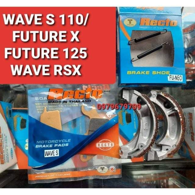 BỐ THẮNG WAVE S 110/RS/RSX XĂNG CƠ/RSX FI/FUTURE 125/FUTURE NEO/FUTURE FI/FUTURE X...CHÍNH HÃNG RECTO