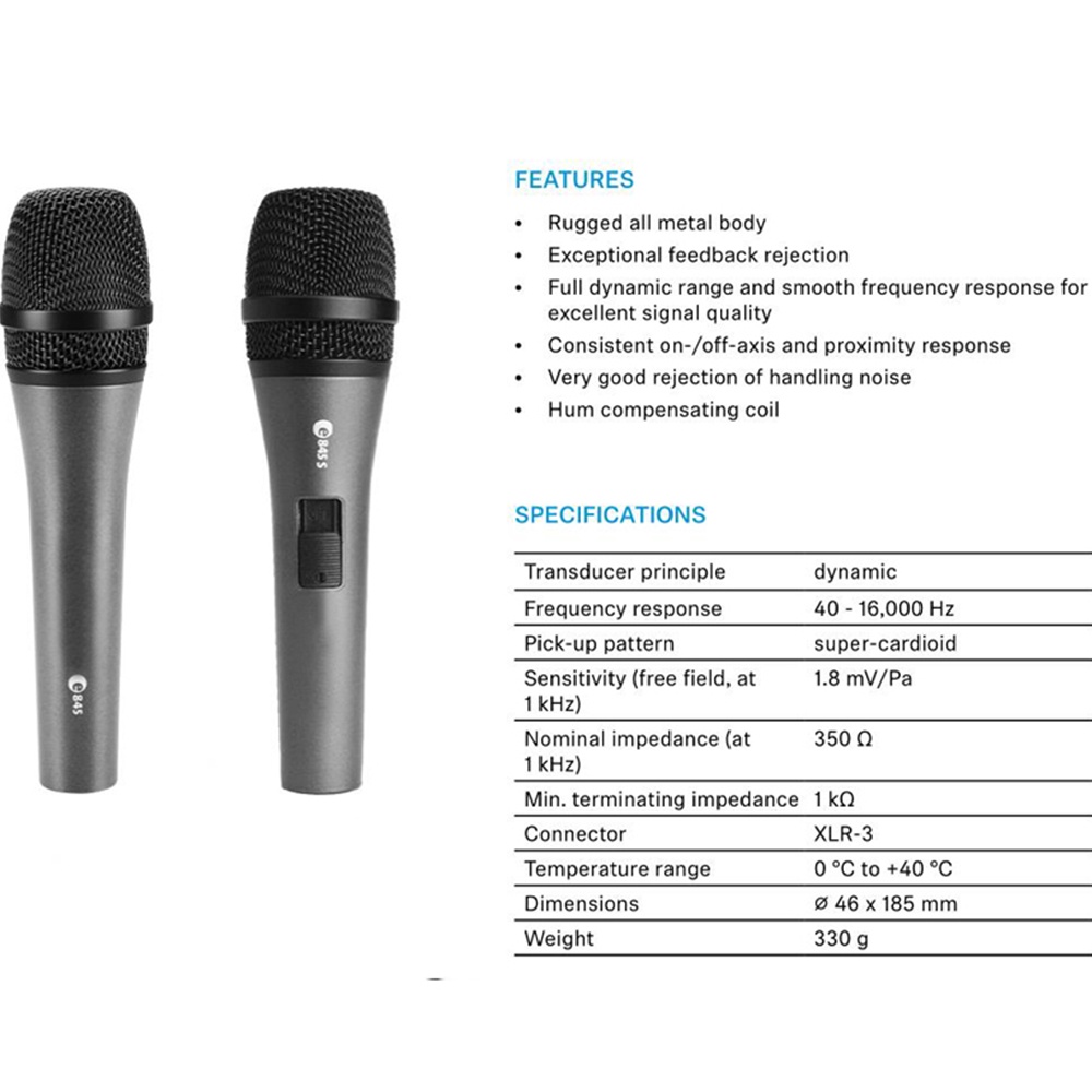 Micro Sennheiser E845 Dùng Trong studio