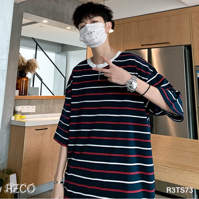 Áo thun, phông nam Hàn Quốc cao cấp dáng rộng tay lỡ T-Shirt Loose R3TS73 Unisex