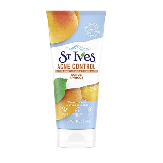 Sữa Rửa Mặt Tẩy Tế Bào Chết Quả Mơ Ngừa Mụn St.Ives 170g Blemish Control Apricot Scrub