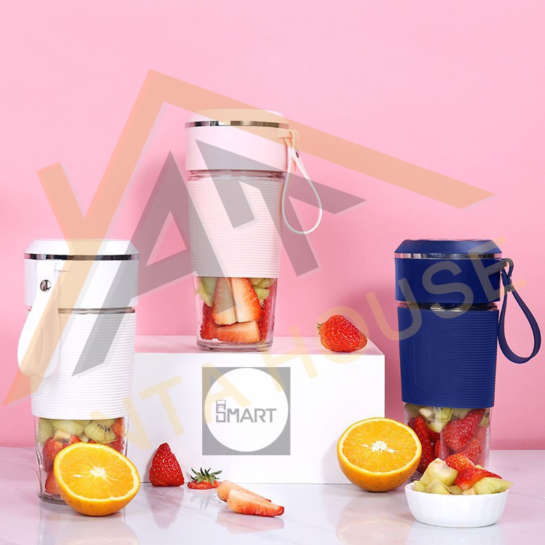 Máy Xay Sinh Tố 6 Lưỡi Bình Thủy Tinh AntaHouse - Máy Xay Sinh Tố Cầm Tay Mini Tích Điện