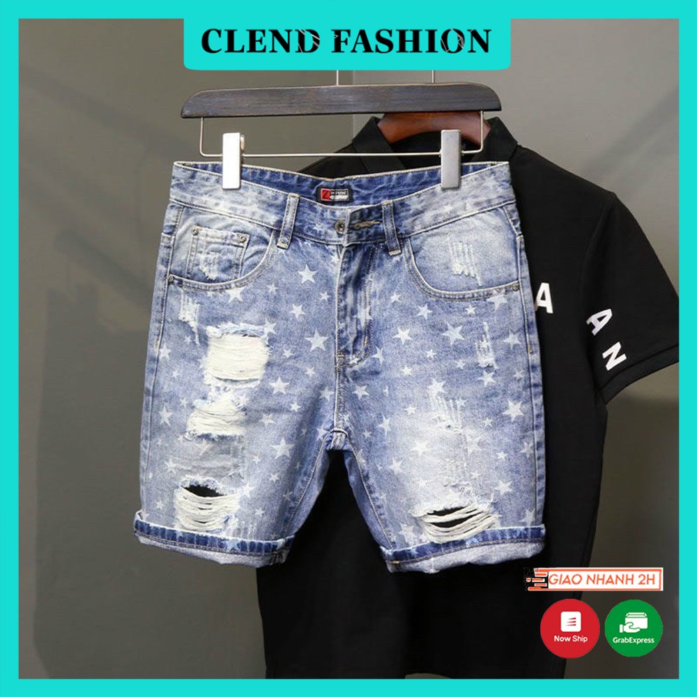 Quần Short , Quần Sọt Jean Nam Clend Fashion Chất Liệu Demin Co giãn Thoáng Mát Thời Trang Cao Cấp QE46