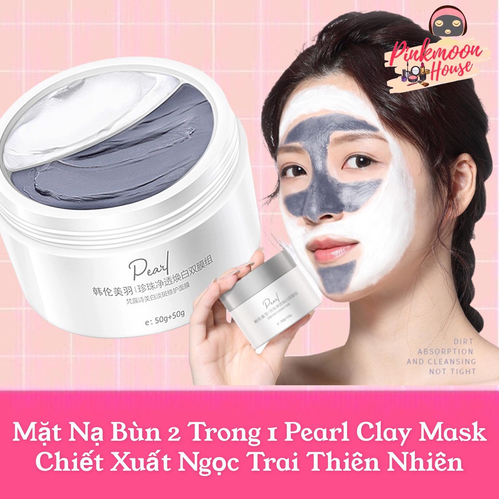 Mặt Nạ Bùn 2 Ngăn Kiềm Dầu Se Chân Lông Dưỡng Cấp Ẩm Sáng Mịn Da