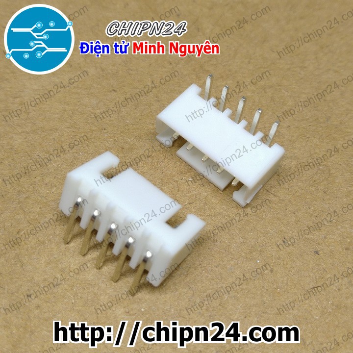[10 CÁI] (F134) Header 5P XH2.54-5P Đực Cong