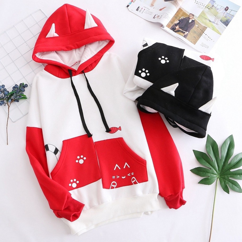 Áo khoác, áo hoodie unisex nam nữ nỉ ngoại family animal sừng cute năng động thời trang học đường