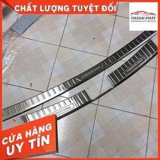 Toyota Cross, Ốp chống trầy cốp Inox xe Toyota Corolla Cross 2020-2024 Full bộ 2 Chi Tiết