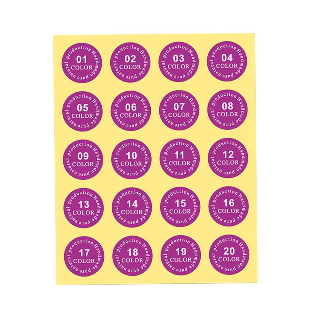 Set 20 sticker dán trang trí ống son môi tự dính siêu bền tiện dụng