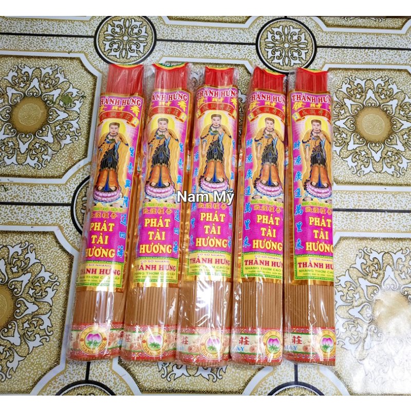 Set 5 ốp nhang thơm trầm Phát Tài Hương Thành Hưng 4 tấc