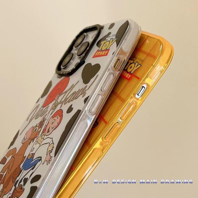 Ốp Điện Thoại Mềm Trong Suốt Màu Dạ Quang In Hình Toy Story Dễ Thương Cho iPhone 13 12 11 Pro MAX 6 7 8Plus X XS MAX XR