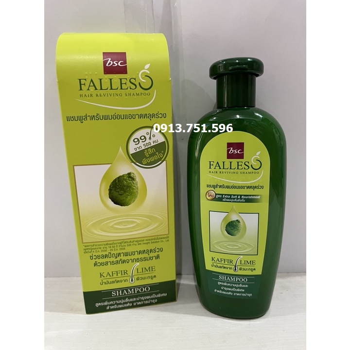 Dầu gội; dầu gội xả ngăn rụng tóc, kích thích mọc tóc Falless 300ml Thái Lan