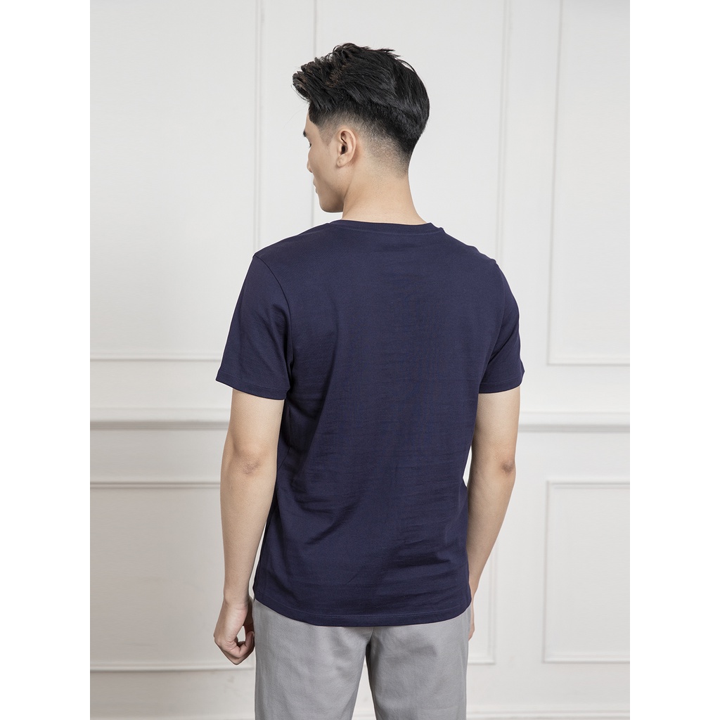 Áo thun nam ngắn tay ARISTINO ATS018S1 dáng suông nhẹ reguler fit chất liệu cotton cao cấp