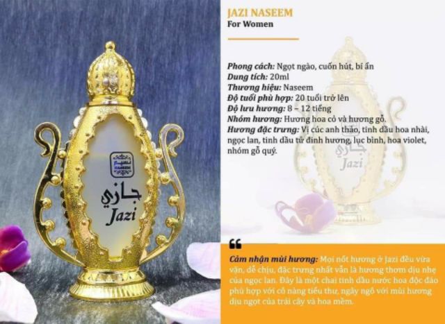 [Freeship_xả kho]💕💥💕Tinh dầu nước hoa nội địa dubai JAZI | BigBuy360 - bigbuy360.vn