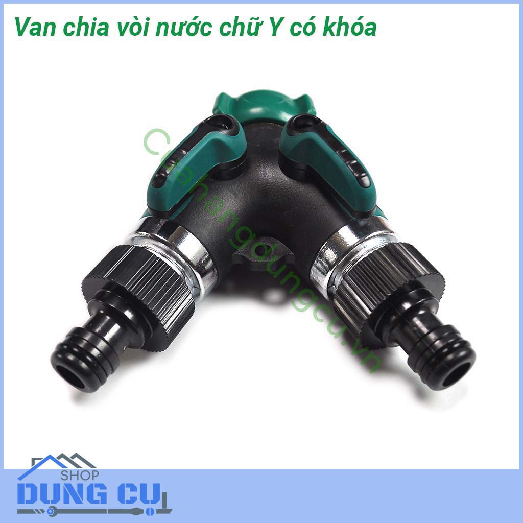 Van chia nước chữ Y có khóa