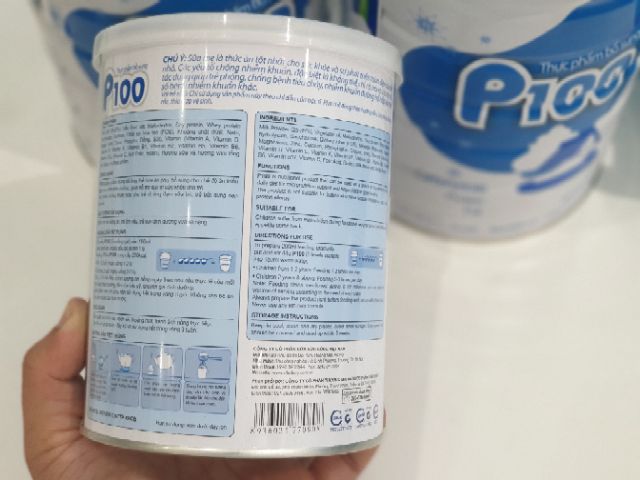 SỮA BỘT P100 CHO TRẺ BIẾNG ĂN NHẸ CÂN 1 ĐẾN 10 TUỔI LON 400G