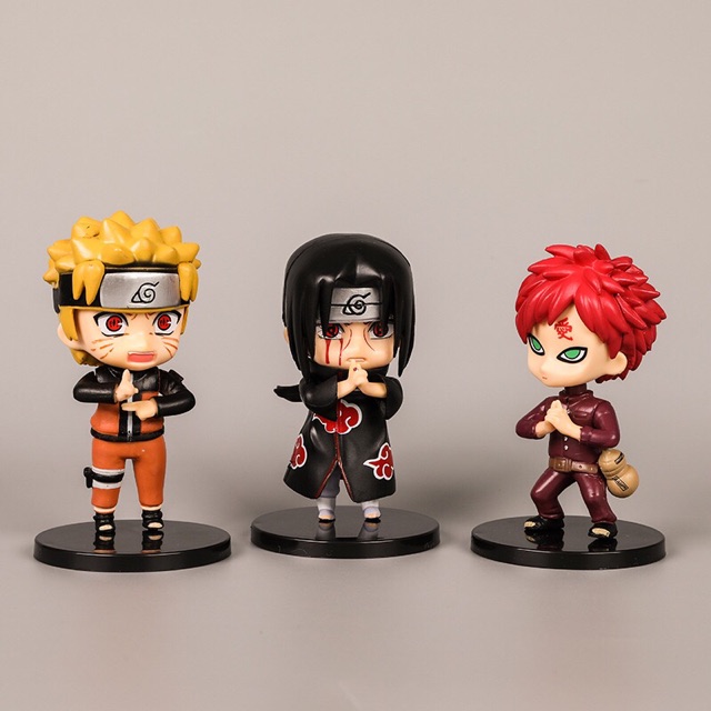 ⚡️⚡️ 3 Kiểu ✨✨ Set 6 Mô hình NARUTO Q ⚡️Zabuza Haku Kakashi Sasuke Sakura ...