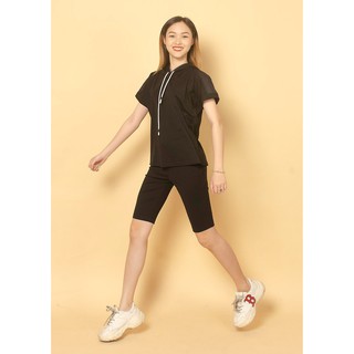 Quần biker lửng giãn đen Q909 NỮ TNG