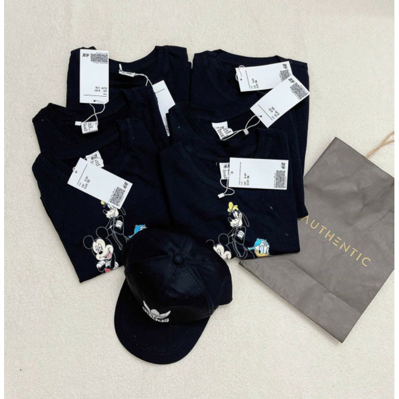 BỘ COTTON ĐEN IN HOẠT HÌNH CHO BÉ TRAI