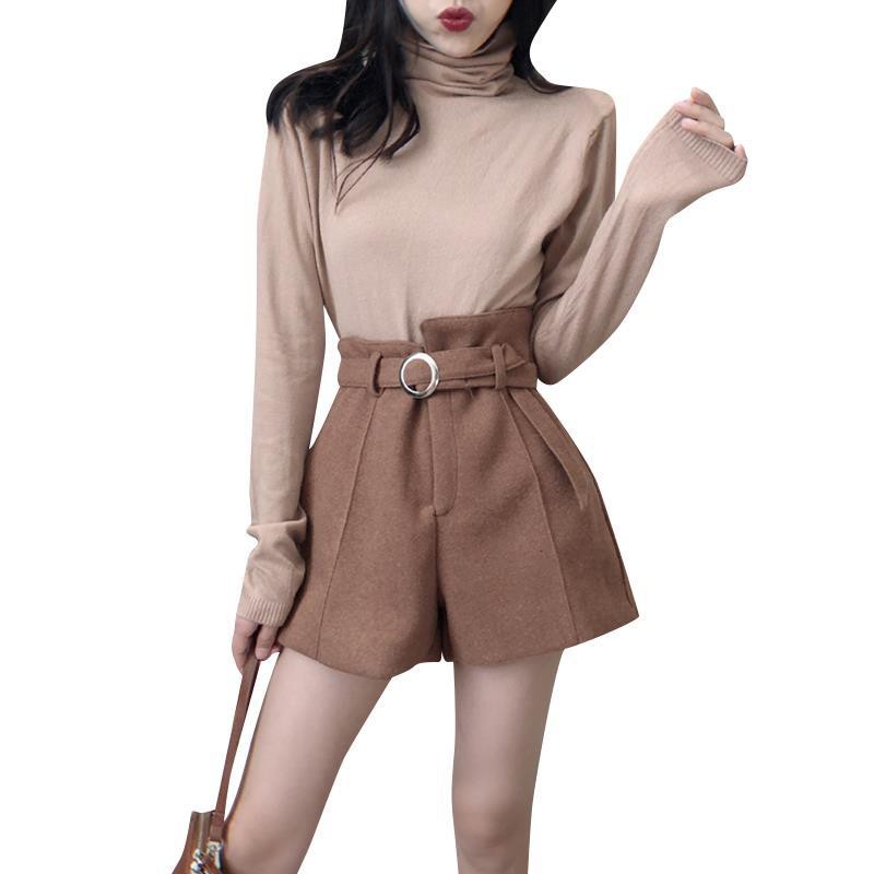 Quần Short Len Ống Rộng Thời Trang Thu Đông 2019 Phong Cách Hàn Quốc Cho Nữ | BigBuy360 - bigbuy360.vn