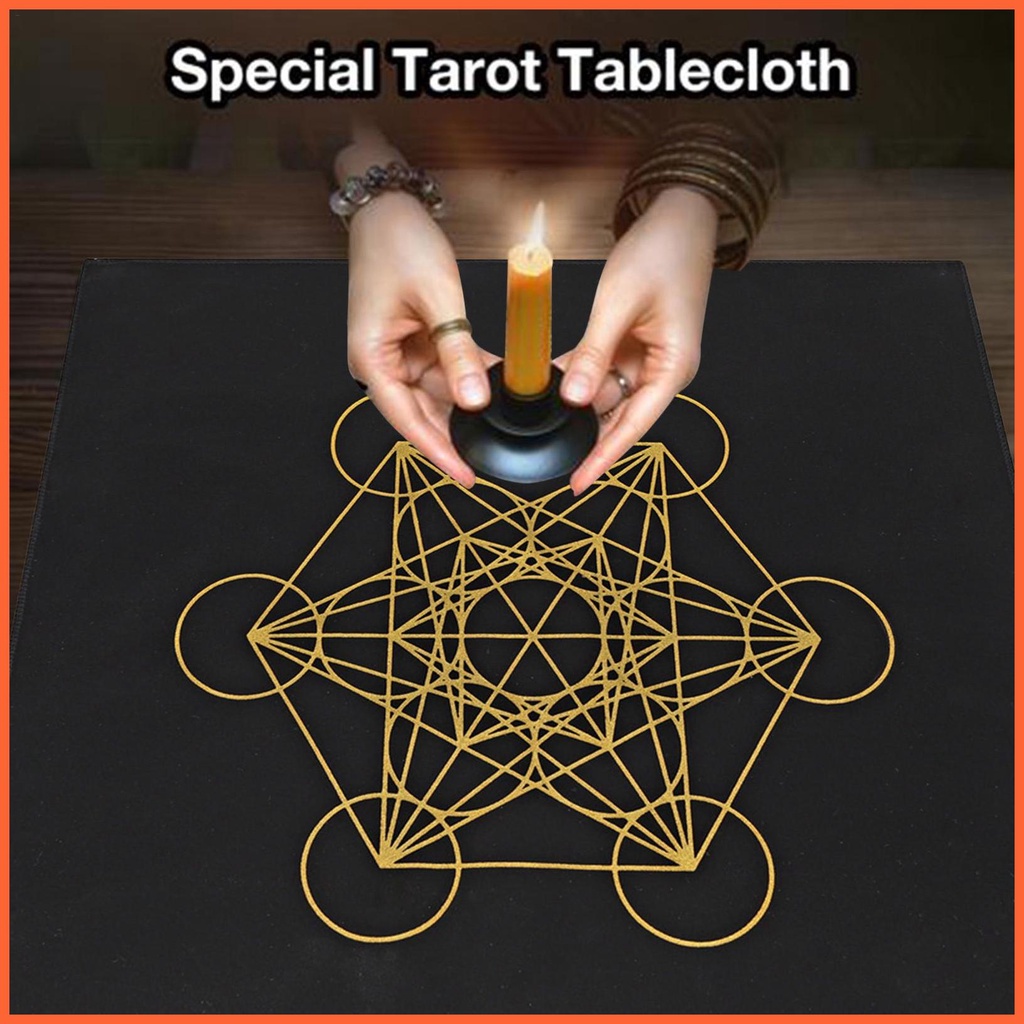 Khăn Trải Bàn Tarot Kèm Túi Đựng Thẻ Bài Tarot Altar Pentagram
