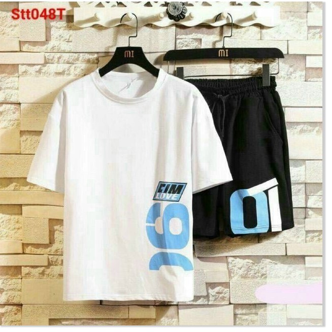 SÉT BỘ THUN NAM THỂ THAO CÁ TÍNH IN 3D LOANG CHỮ A ĐẸP Y HÌNH