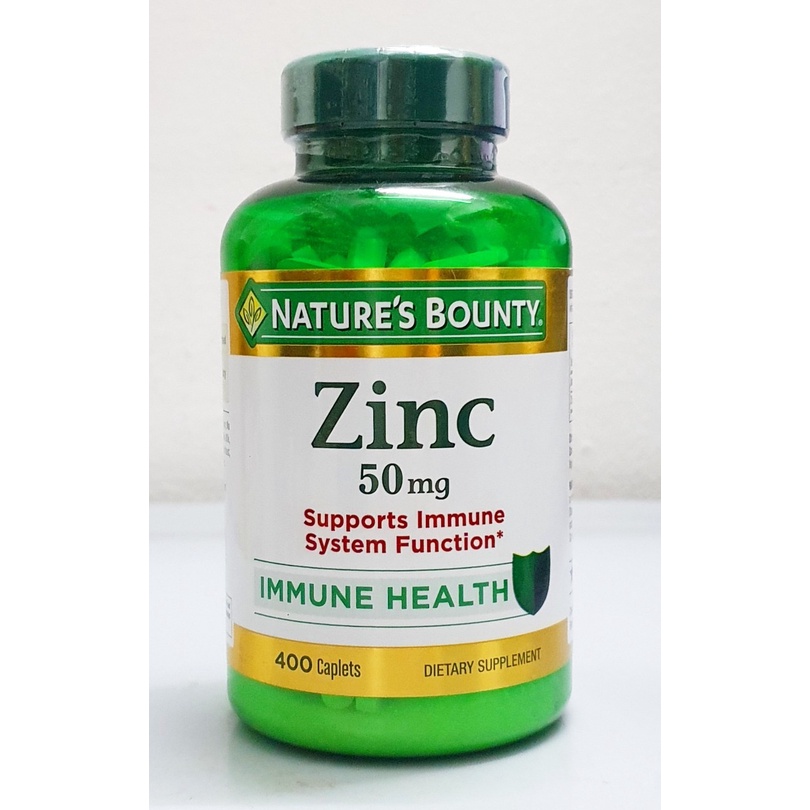 Viên Uống Bổ Sung Kẽm ZinC 50mg hãng Nature's Bounty chai 400 viên của Mỹ