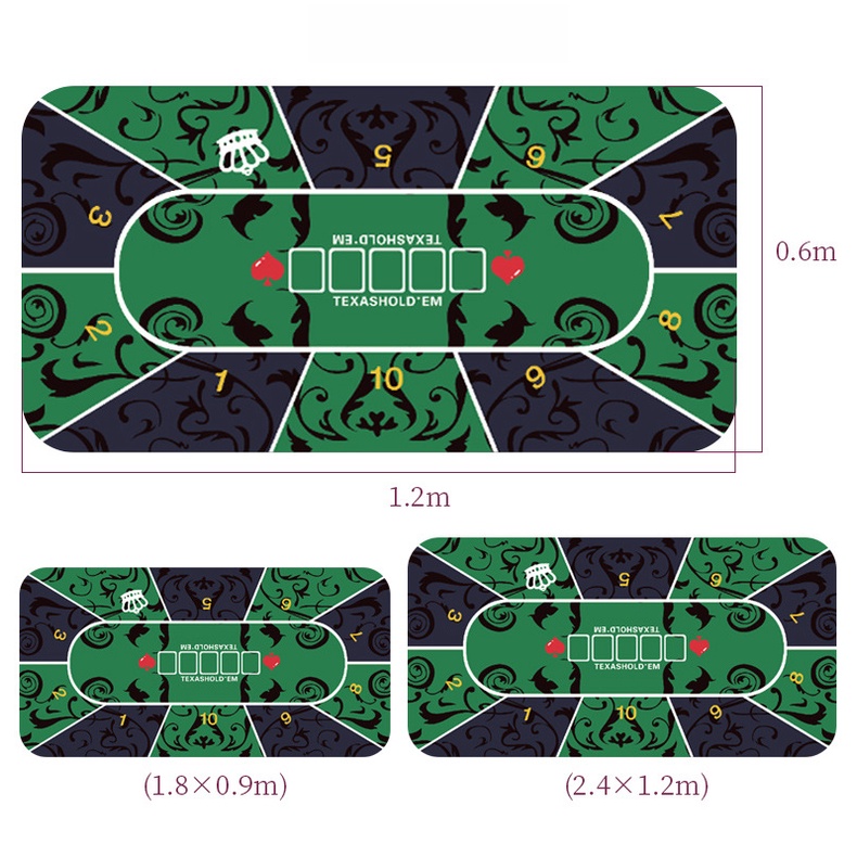 Thảm cao su chơi poker chuyên dụng Texas Hold’em