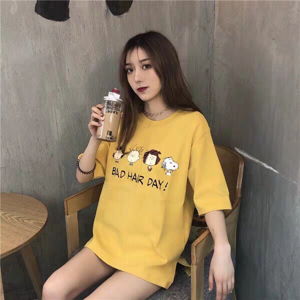 Áo Thun Form Rộng In Chữ BABY IS LOVE! Kết Hợp In Hình Siu Cute TTSL0215