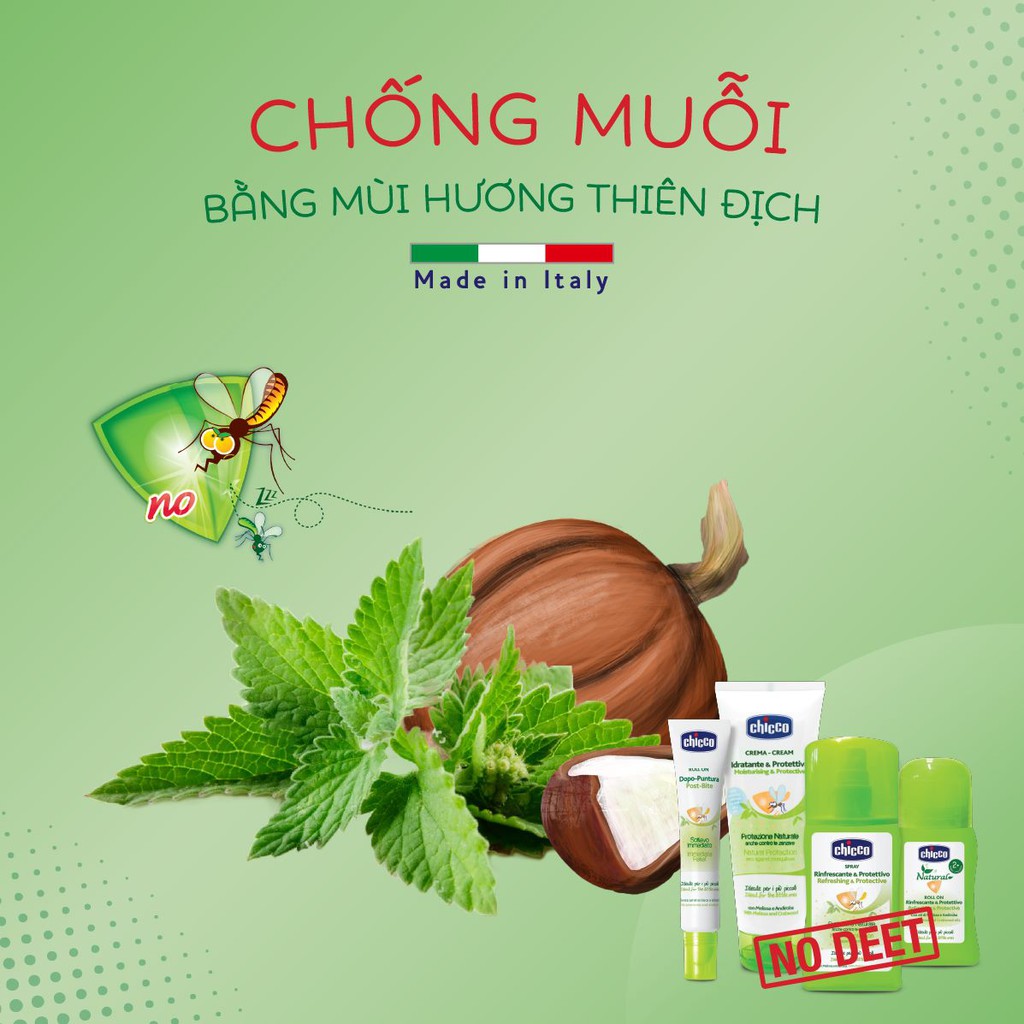 Kem chống muỗi đa năng Chicco 100ml cho trẻ từ 0 tháng tuổi trở lên