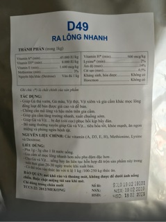 Ra lông nhanh , chống cắn mổ -QUICK HAIR
