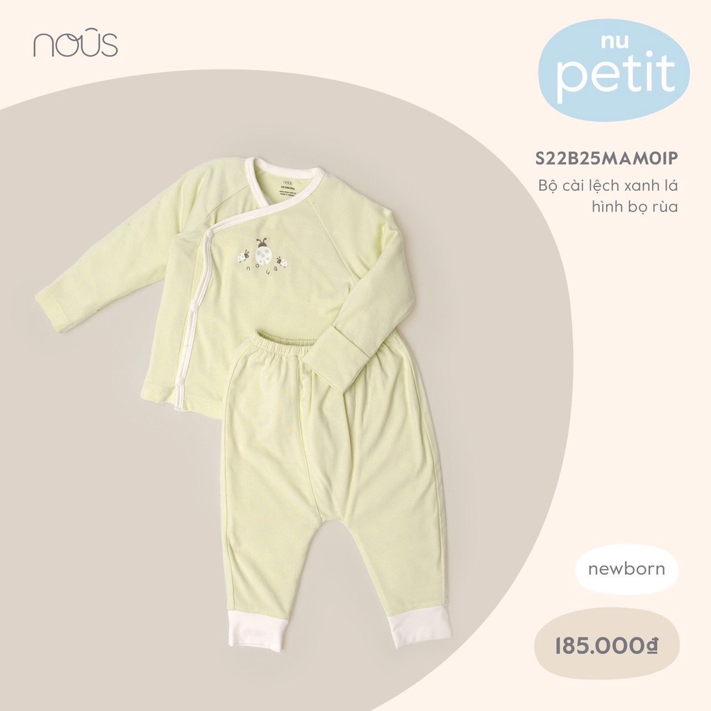 NOUS Bộ Cài Chéo Sơ Sinh Chất Liệu Petit