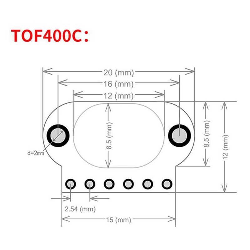 TOF400C Range Sensor ule Support Max 4M Distance ToF Flight Time Distance IIC Output for Arduino/STM32 | BigBuy360 - bigbuy360.vn