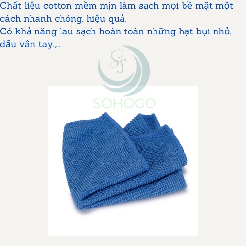 Khăn lau màn hình đa năng dùng cho máy ảnh, tivi, điện thoại...17x20cm