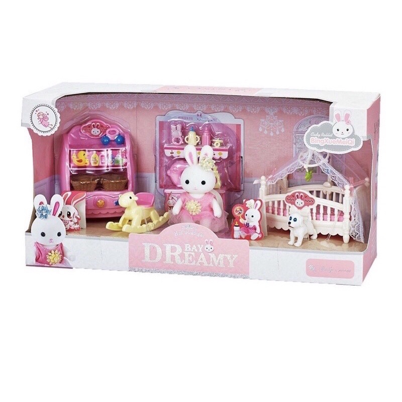 Bộ Đồ Chơi Phòng Em Bé Nhà Thỏ