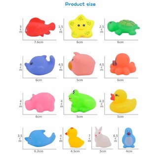 Thú chip thả chậu tắm cho bé (sét 12 con)