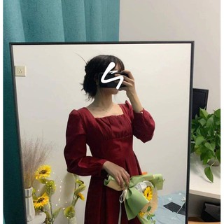 Váy đỏ dáng dài (có ảnh thật)
