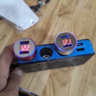 Tẩu sạc ô tô 2 cổng USB 3.1