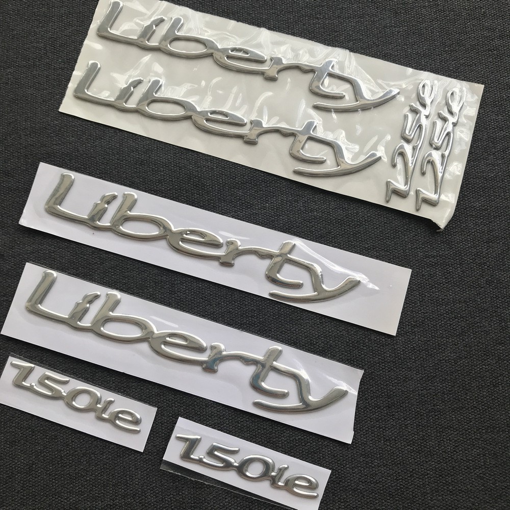 [CỰC RẺ]  BỘ TEM CHỮ LOGO NỔI CHO LIBERTY 150ie