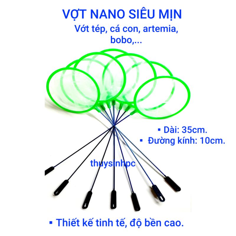 Vợt lọc atemia Nano, bắt cá con lọc bobo thiết kế nhỏ gọn phù hợp nhiều