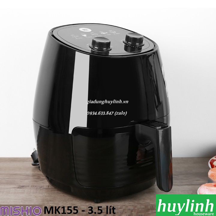 Freeship Nồi chiên không dầu Mishio MK155 - 3.5 lít - 1400W