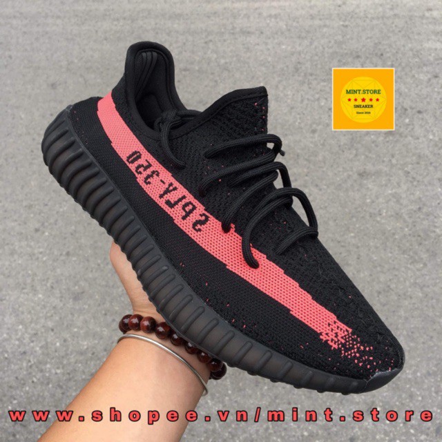 GIẢM giá sập sàn GIÀY THỂ THAO (Video cận cảnh) Giày Sneaker Yeezy 350 V2 Black Red FREESHIP . . . 👟 ! * ) .