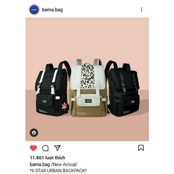 Balo BAMA DA BÁO ( chính hãng ) ảnh thật ở cuối , có fix